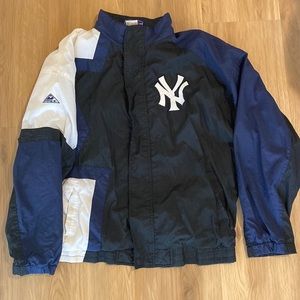 Vintage 90s Tri-color NY Yankees Windbreaker. Mens L